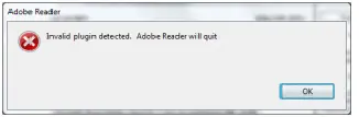 Invalid Plugin detected. Adobe Reader will quit - Techyv.com